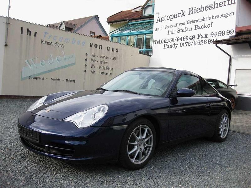 Blau (metallic) Gebraucht 2002 Porsche 911 Cabrio | 40.999 € (Guter Preis) - Bild 1/4
