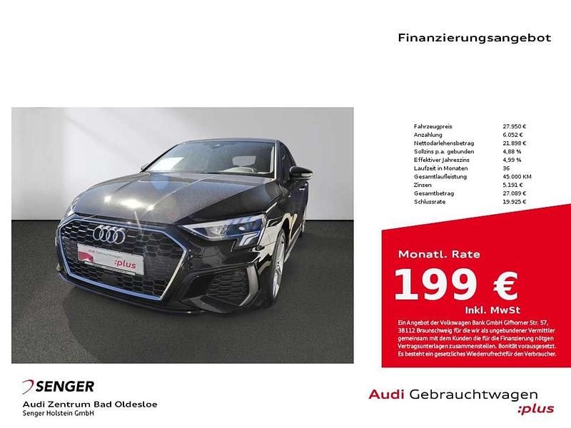 Usado Audi A3 S-Line 150 HP (110 kW) 2024 Preto Sedan
