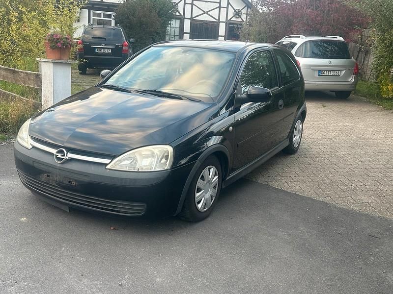 Schwarz Gebraucht 2003 Opel Corsa Kleinwagen | 549 € (Superpreis) - Bild 1/4