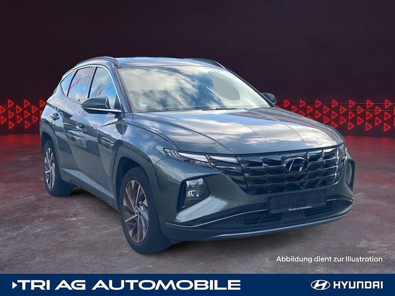 Amazon grey / met (metallic) Gebraucht 2021 Hyundai Tucson Trend SUV | 21.999 € (Fairer Preis) - Bild 1/4