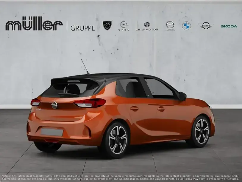 Usata Opel Corsa-e Edition 100 kW (136 CV) 2022 Arancione Utilitaria