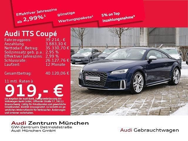 Navarrablau metallic Gebraucht 2021 Audi TTS Sport Coupé | 39.214 € (Fairer Preis) - Bild 1/1