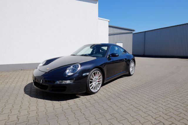 Basaltschwarzmetallic (metallic) Gebraucht 2008 Porsche 911 Carrera 4S Coupé | 37.500 € (Superpreis) - Bild 1/4