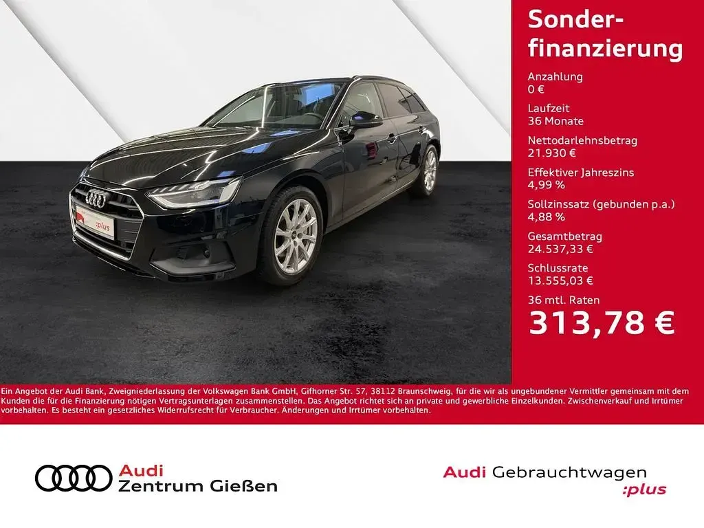 Używany Audi A4 Ambiente 204 KM (150 kW) 2023 Czarny Kombi