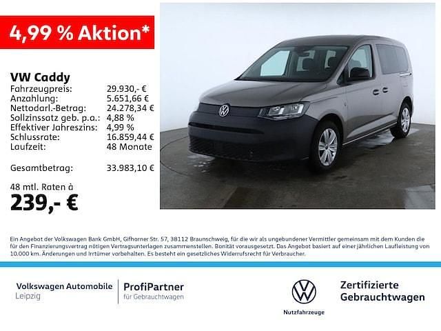 Gebraucht VW Caddy Basis 102 PS (75 kW) 2024 Beige Van / Kleinbus
