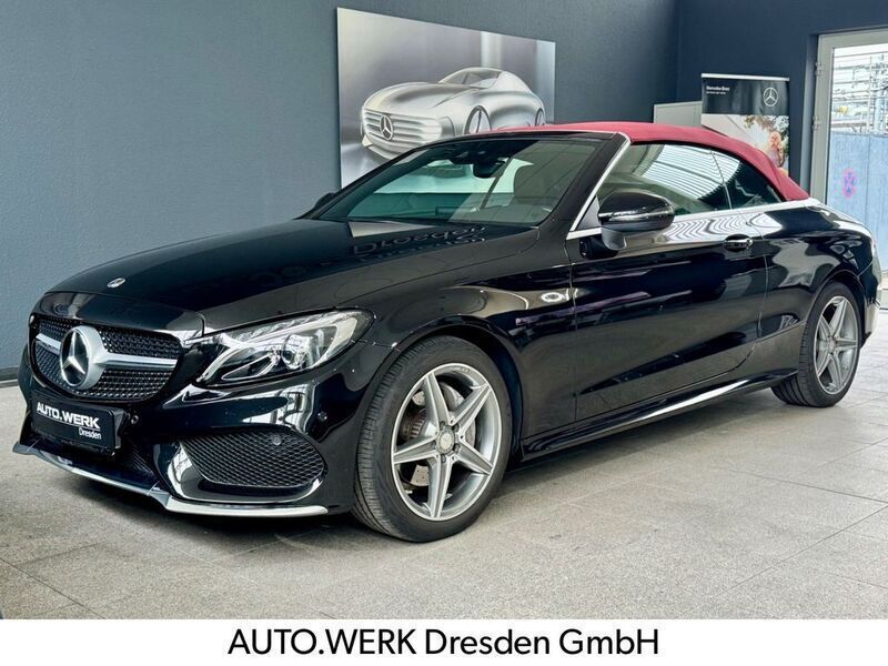 Schwarz Gebraucht 2017 Mercedes C200 AMG Cabrio | 31.900 € (Etwas zu teuer) - Bild 1/4