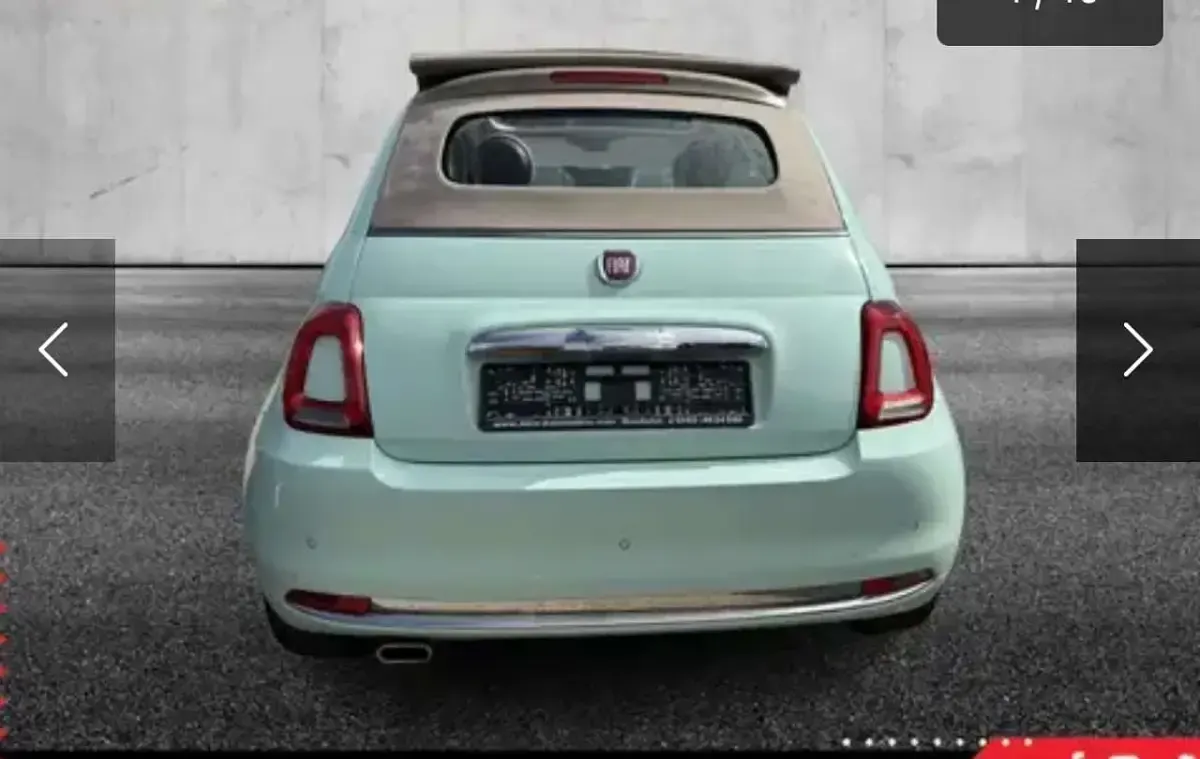 Gebraucht Fiat 500 Lounge 69 PS (50 kW) 2019 Grün Cabrio
