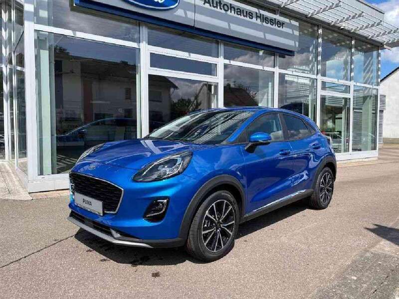 Dynamicblau metallic (metallic) Gebraucht 2021 Ford Puma Titanium Coupé | 19.900 € (Fairer Preis) - Bild 1/4