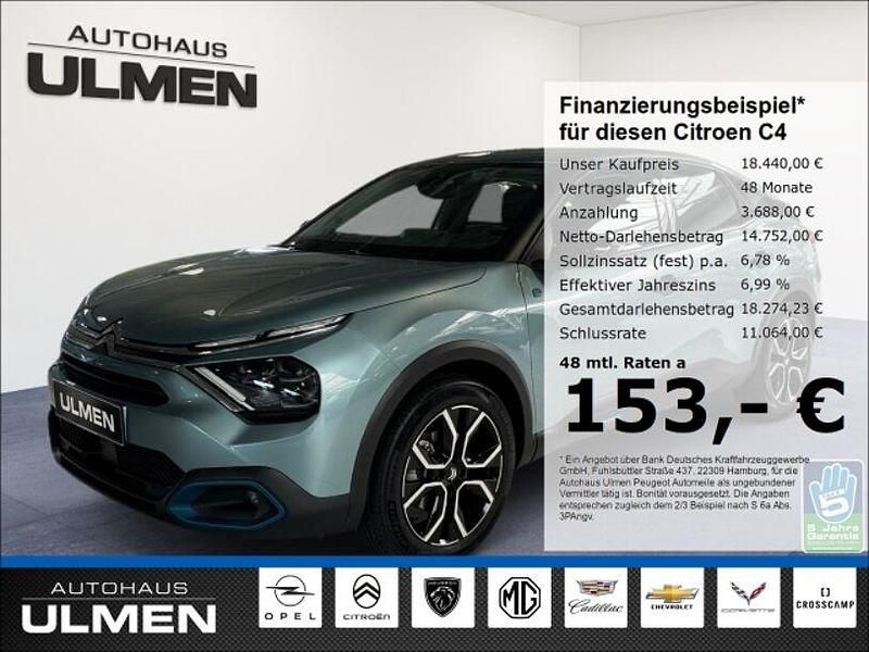 Blau Gebraucht 2023 Citroën e-C4 Feel Limousine | 18.440 € (Guter Preis) - Bild 1/4