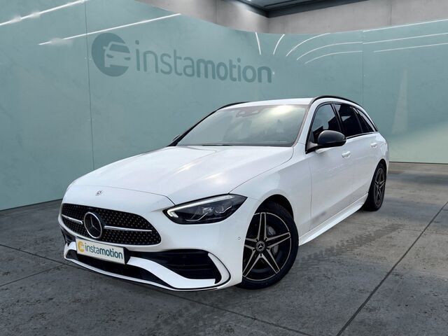 Weiß Gebraucht 2022 Mercedes C300 AMG line Kombi | 63.180 € - Bild 1/2