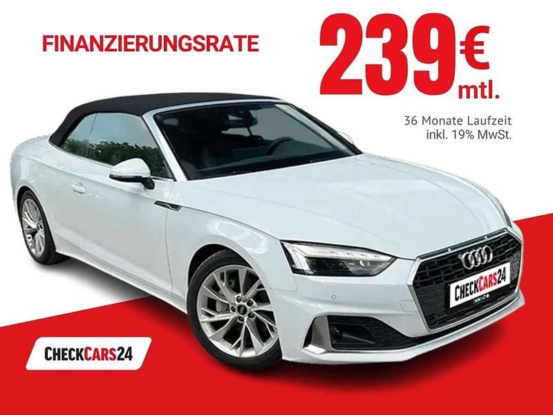 Weiß Gebraucht 2024 Audi A5 Cabriolet Advanced Plus Cabrio | 45.589 € (Etwas zu teuer) - Bild 1/4