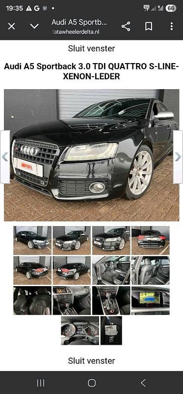 Schwarz Gebraucht 2010 Audi A5 Sportback S-Line Kleinwagen | 6.700 € - Bild 1/4