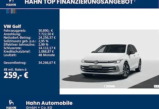 Nowe VW Golf VIII 116 KM (85 kW) 2026 Biały Sedan/Limuzyna