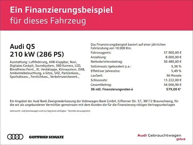 Gebraucht Audi Q5 Ambiente 286 PS (210 kW) 2023 Grau SUV
