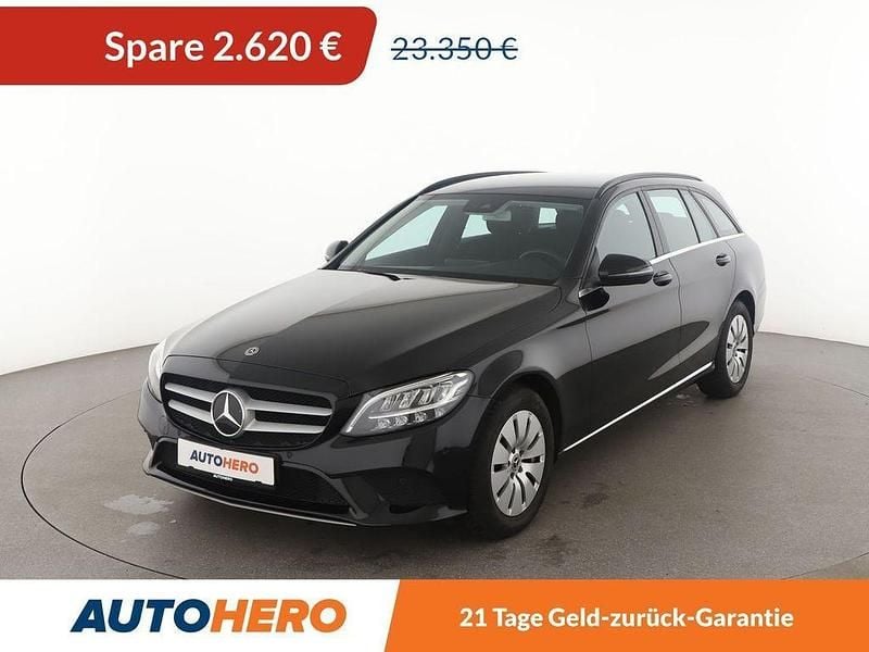 Schwarz Gebraucht 2020 Mercedes C200 Limousine | 20.730 € (Superpreis) - Bild 1/3