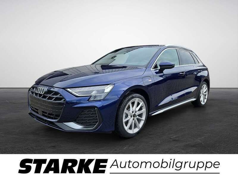 Blau Neu 2025 Audi A3 Sportback e-tron S-Line Limousine | 47.990 € (Fairer Preis) - Bild 1/3