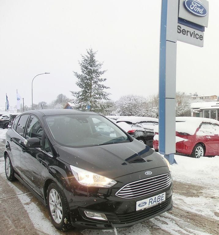 Gebraucht Ford C-MAX Titanium 125 PS (91 kW) 2017 Schwarz Van / Kleinbus