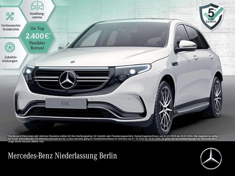 Polarweiß Gebraucht 2021 Mercedes EQC400 AMG SUV | 38.890 € (Fairer Preis) - Bild 1/3