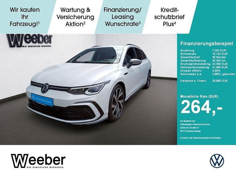 Oryxweiß perlmutteffekt (metallic) Gebraucht 2022 VW Golf VIII Style Kombi | 28.880 € (Teuer) - Bild 1/4
