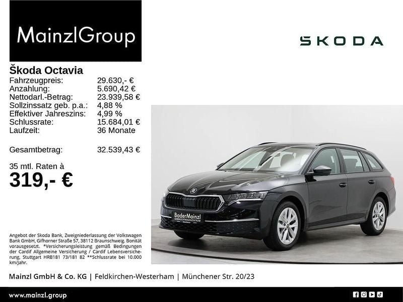 Schwarz Gebraucht 2025 Skoda Octavia Selection Kombi | 29.630 € (Fairer Preis) - Bild 1/3
