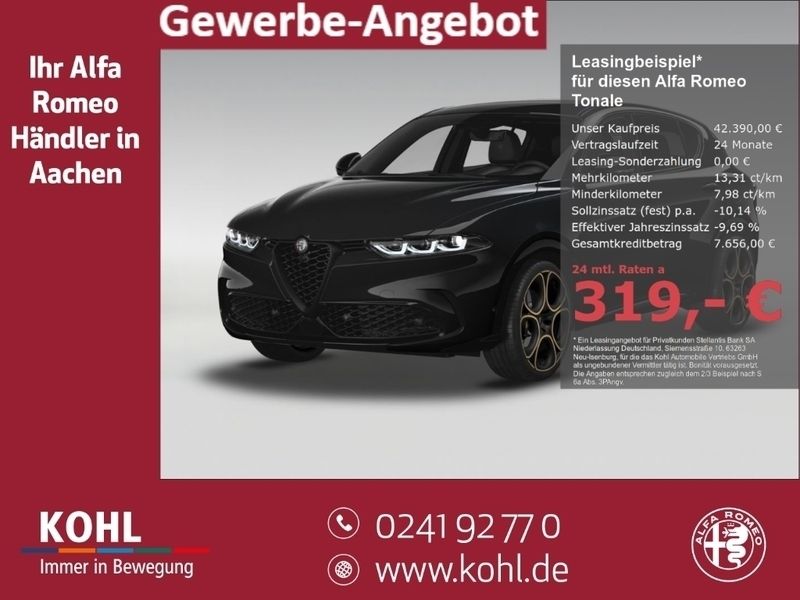 Schwarz Neu 2025 Alfa Romeo Tonale SUV | 42.390 € (Fairer Preis) - Bild 1/4