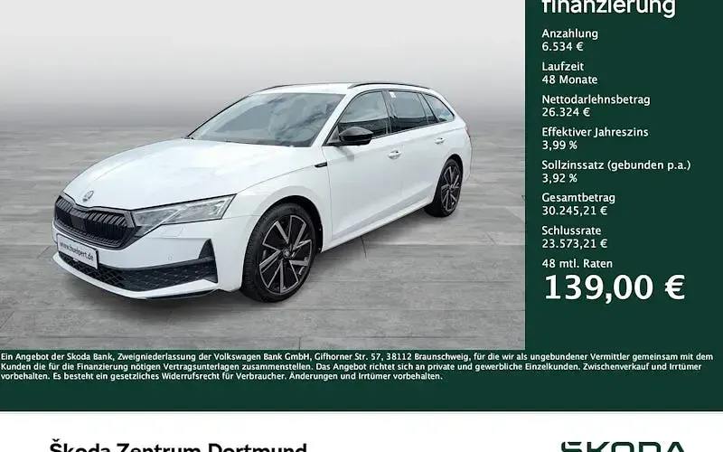 Käytetty Skoda Octavia SportLine 150 HP (110 kW) 2025 Farmari