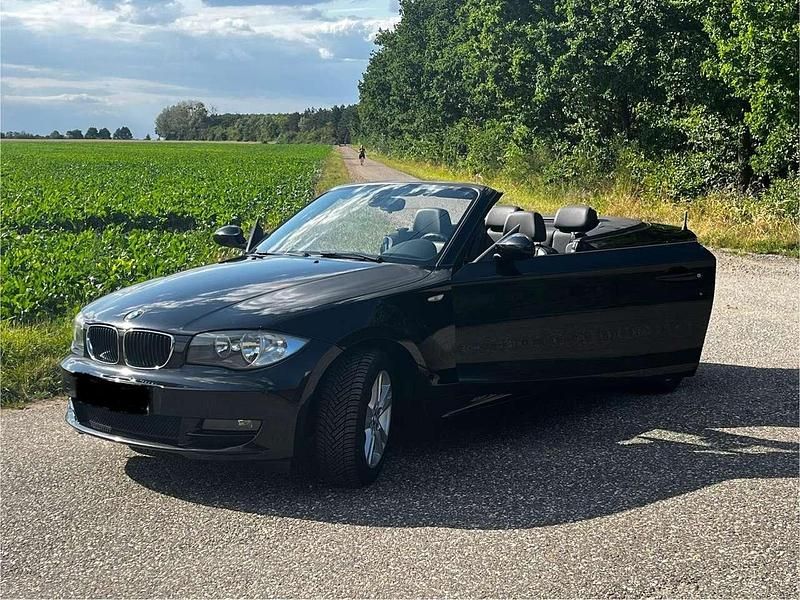 Schwarz Gebraucht 2009 BMW 118 Cabriolet Cabrio | 7.500 € (Teuer) - Bild 1/4