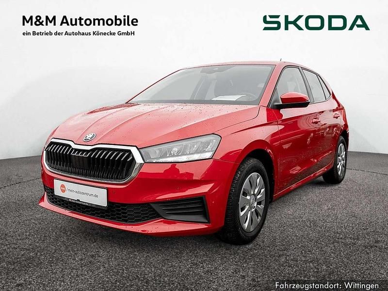 Velvet rot Gebraucht 2022 Skoda Fabia Ambition Kleinwagen | 14.699 € (Fairer Preis) - Bild 1/4