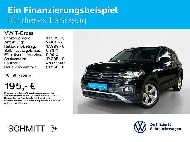 Gebraucht VW T-Cross Style 110 PS (80 kW) 2022 Schwarz SUV