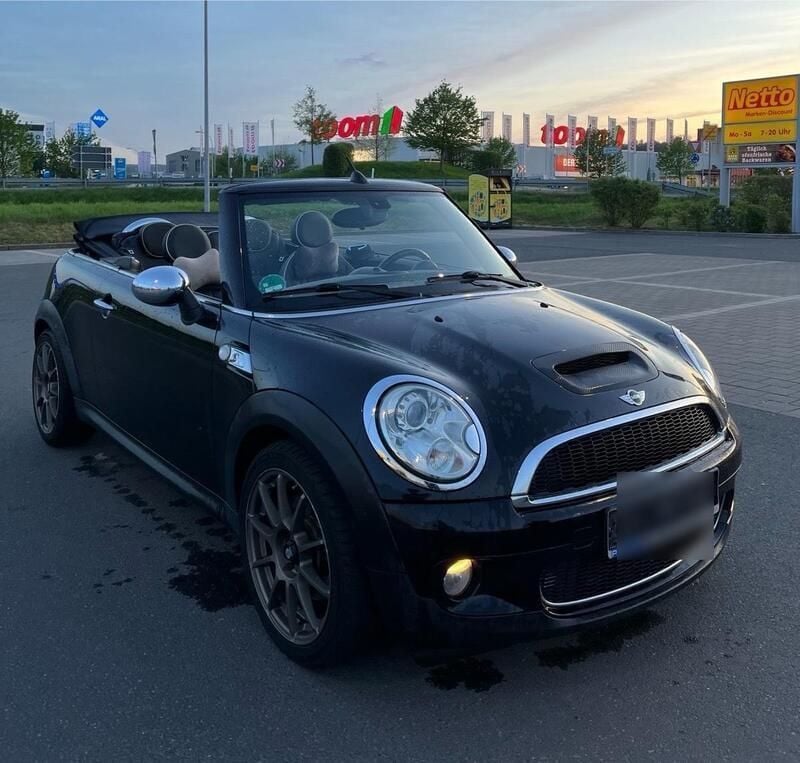 Schwarz Gebraucht 2009 Mini Cooper S Cabriolet Cabrio | 7.900 € (Guter Preis) - Bild 1/4