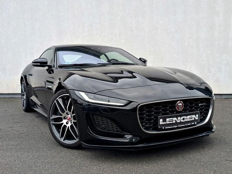Santorini black / ebony leathe Gebraucht 2021 Jaguar F-Type R-Dynamic Coupé | 63.480 € (Guter Preis) - Bild 1/4