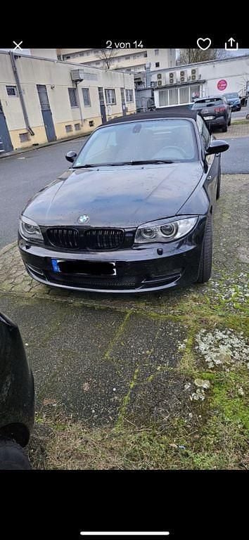 Schwarz Gebraucht 2008 BMW 118 Cabriolet Cabrio | 4.490 € (Guter Preis) - Bild 1/4