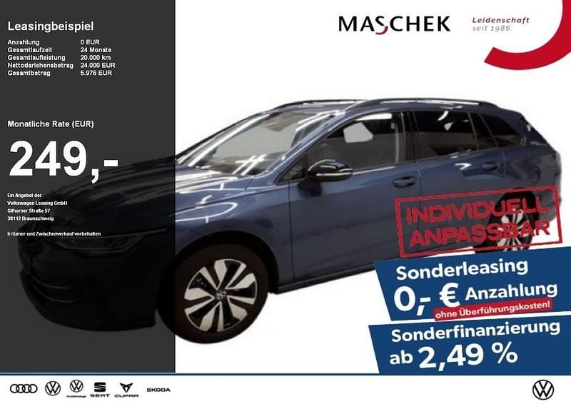 Anemonenblau metallic Gebraucht 2025 VW Golf VIII Goal Kombi | 23.840 € (Superpreis) - Bild 1/4