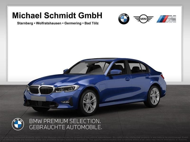 M portimao blau Gebraucht 2021 BMW 330e M Sport Limousine | 31.790 € (Fairer Preis) - Bild 1/4