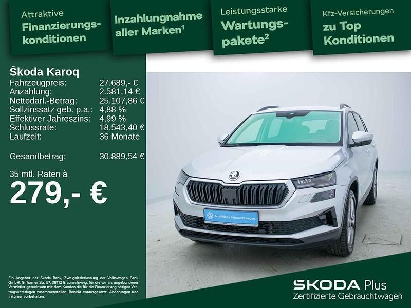 Gebraucht Skoda Karoq Style 150 PS (110 kW) 2022 Brillantsilber metallic SUV