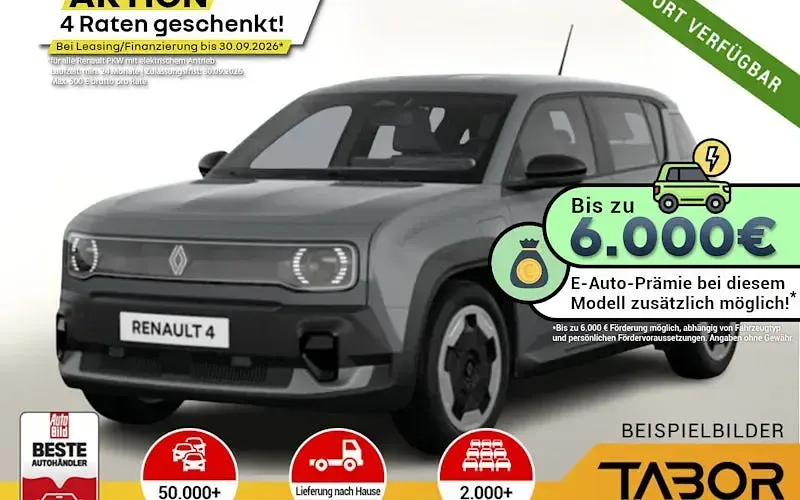 Ny Renault 4 E-Tech Evolution 110 kW (150 HK) 2025 Grå SUV