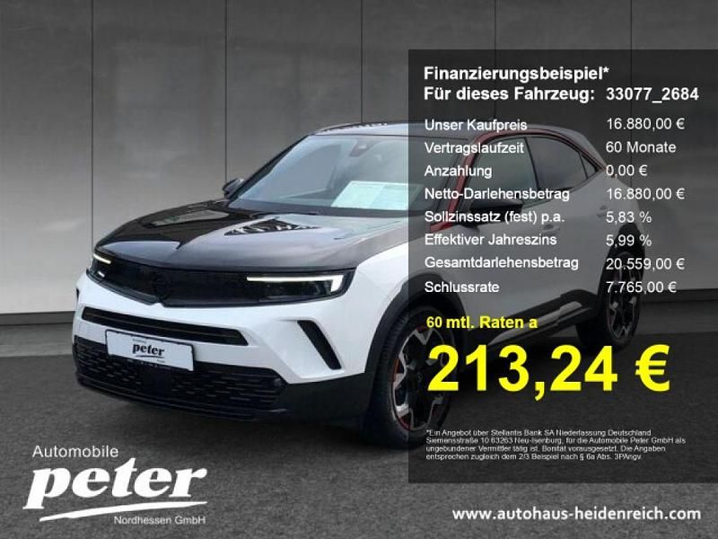 Jade weiss/arktis weiss Gebraucht 2021 Opel Mokka-e GS Line SUV | 16.879 € (Fairer Preis) - Bild 1/4