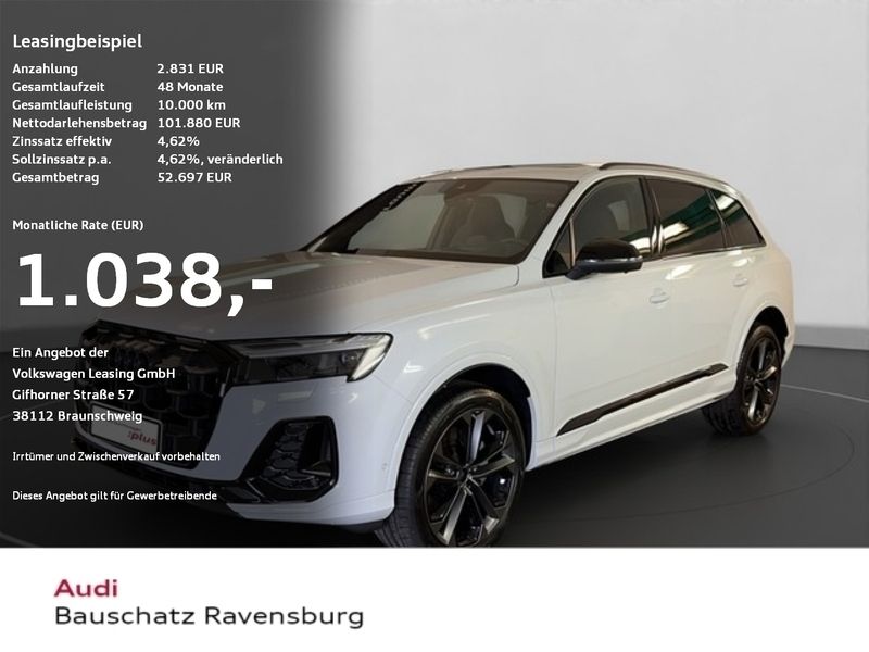 Weiß Gebraucht 2022 Audi Q7 S-Line SUV | 101.880 € - Bild 1/4