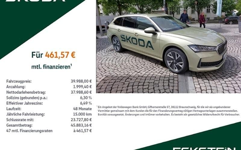 Gebraucht Skoda Superb Selection 150 PS (110 kW) 2024 Ice tea gelb metallic Kombi