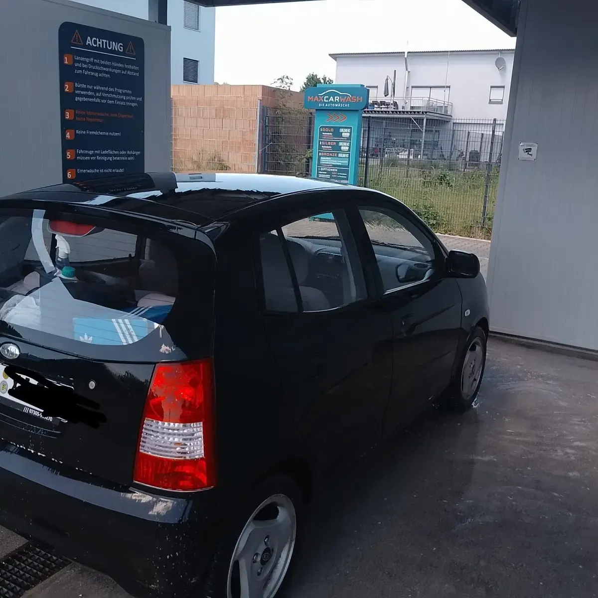 Gebraucht Kia Picanto 61 PS (44 kW) 2007 Schwarz Kleinwagen