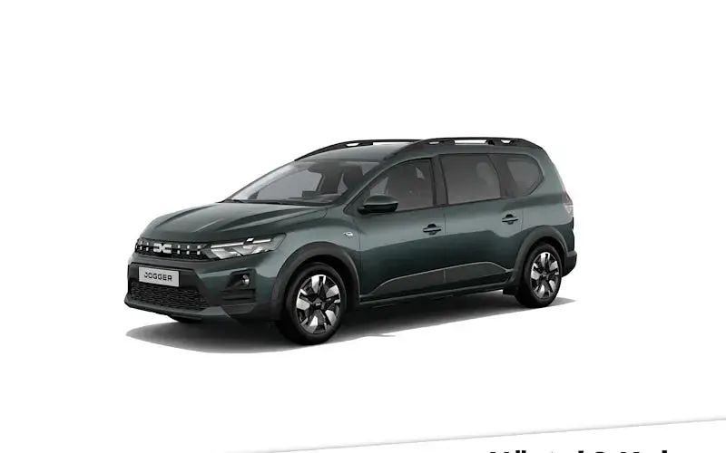 Neu Dacia Jogger Expression 110 PS (80 kW) 2025 Zedergrün (grün) Van / Kleinbus