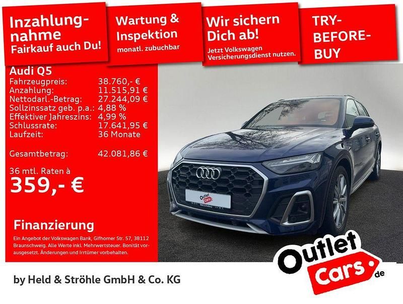 Gebraucht Audi Q5 S-Line 367 PS (269 kW) 2021 Navarrablau metallic SUV