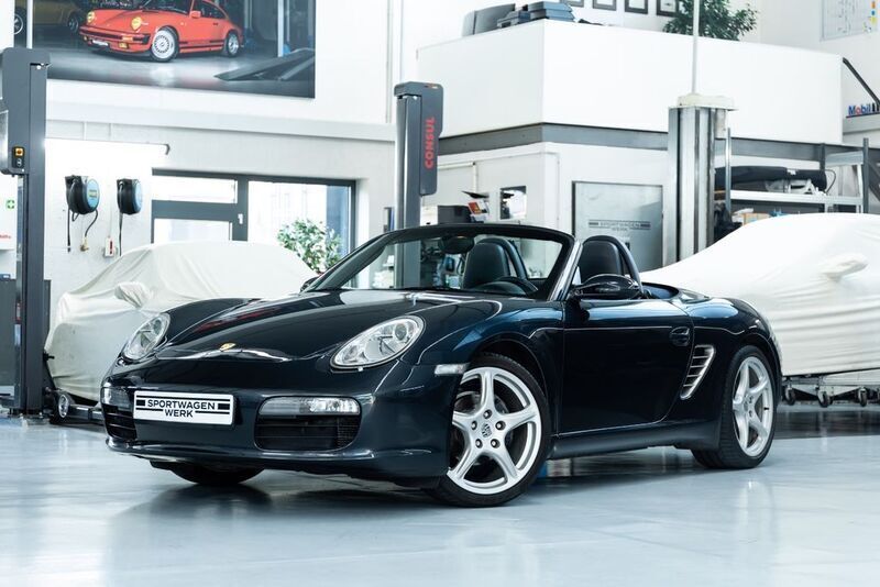 Atlasgrau metallic Gebraucht 2007 Porsche Boxster Cabrio | 27.890 € (Etwas zu teuer) - Bild 1/4