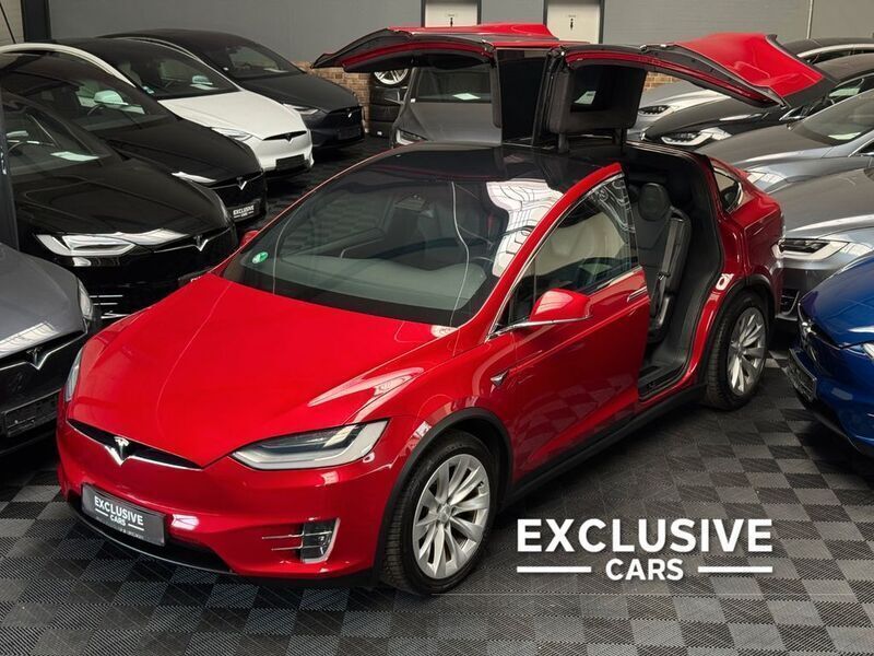 Red multicoat Gebraucht 2019 Tesla Model X SUV | 44.750 € (Fairer Preis) - Bild 1/4