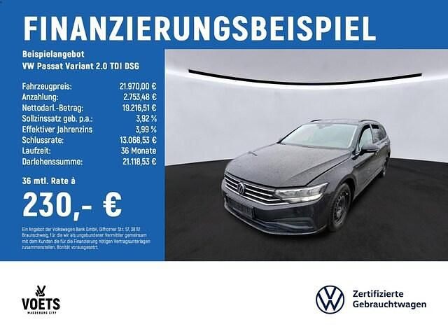 Gebraucht VW Passat Basis 150 PS (110 kW) 2022 Schwarz Kombi