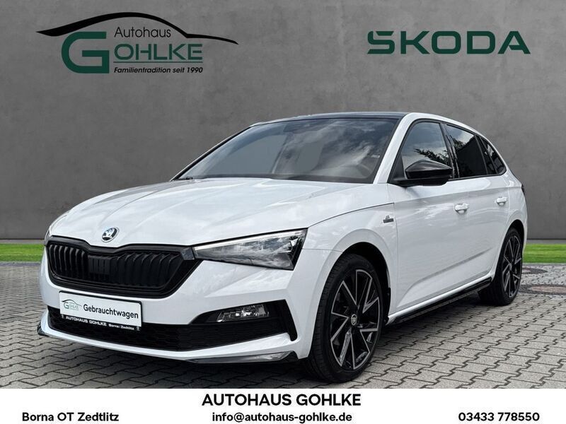 Moonweiß perleffekt Gebraucht 2022 Skoda Scala Monte Carlo Kleinwagen | 23.570 € (Fairer Preis) - Bild 1/4