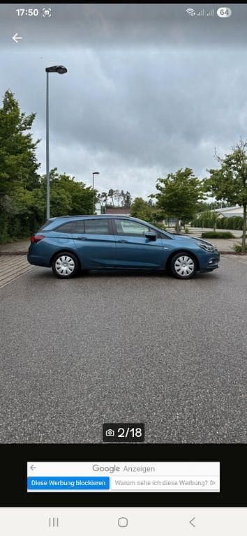 Gebraucht Opel Astra Selection 110 PS (80 kW) 2017 Blau Kombi