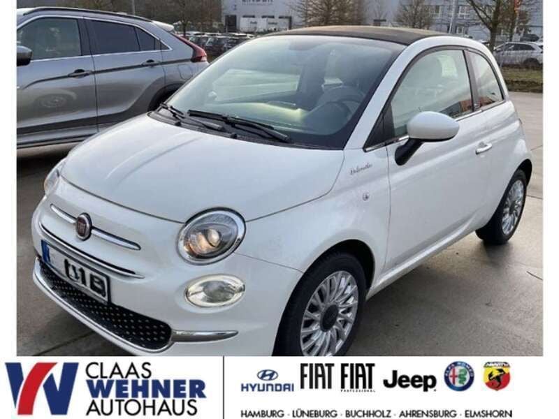 Gelato weiss) (weiss Gebraucht 2021 Fiat 500C Dolcevita Cabrio | 12.900 € (Guter Preis) - Bild 1/4