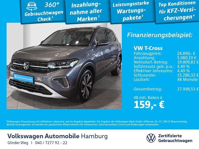Rauchgrau metallic Gebraucht 2024 VW T-Cross Style SUV | 24.890 € (Fairer Preis) - Bild 1/3