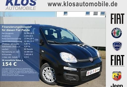 Neu Fiat Panda Pop 70 PS (51 kW) 2025 Schwarz Limousine